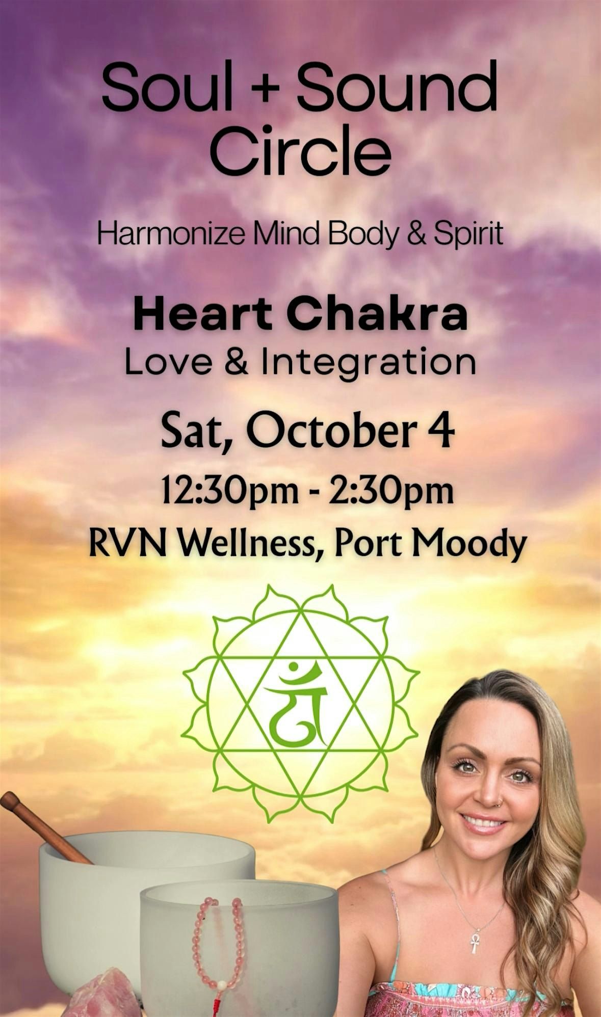 Heart Chakra Cacao Ceremony & Sound Healing Circle, 4 October | Event in Port Moody | AllEvents