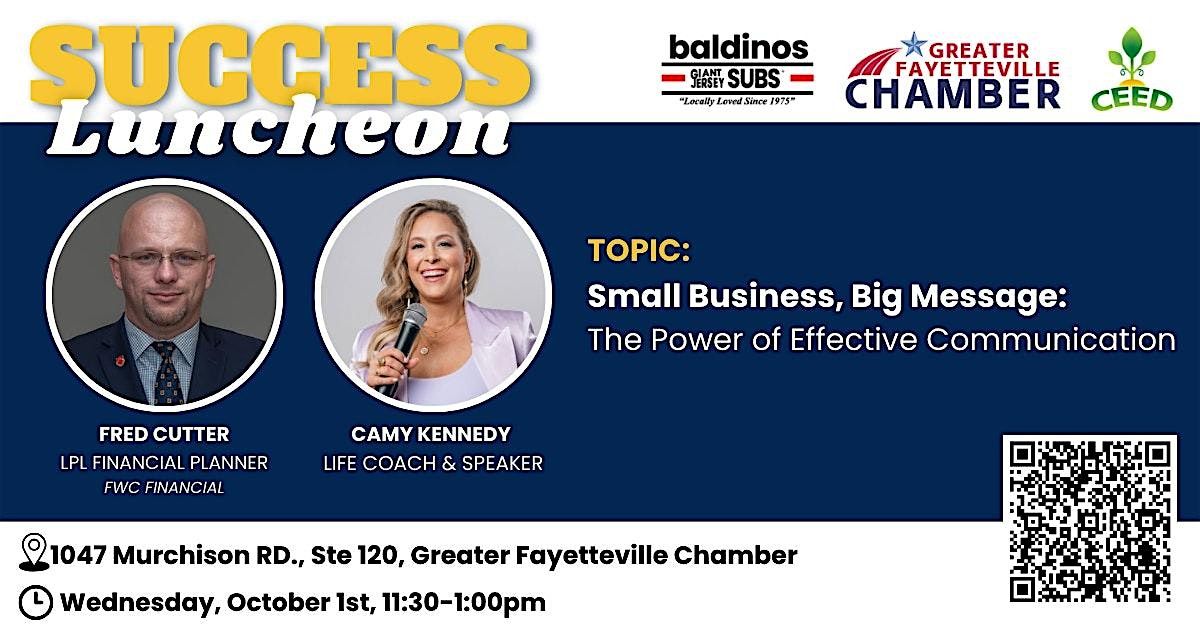 Success Luncheon: Effective Business Communication, 1 October | Event in Fayetteville | AllEvents