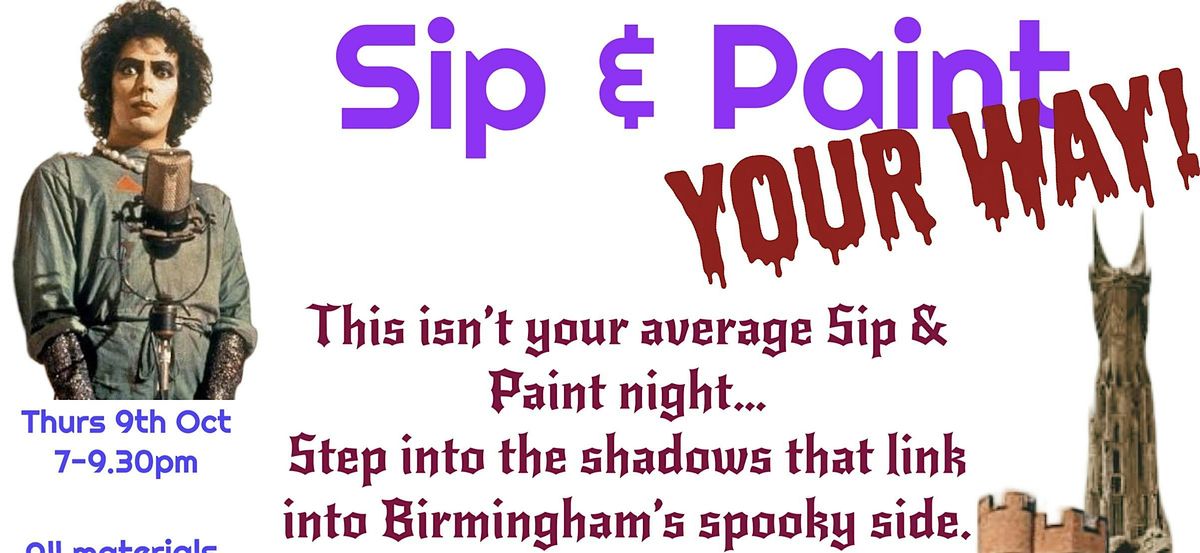 Sip & Paint Your Spooky Way!, 9 October | Event in King's Heath | AllEvents