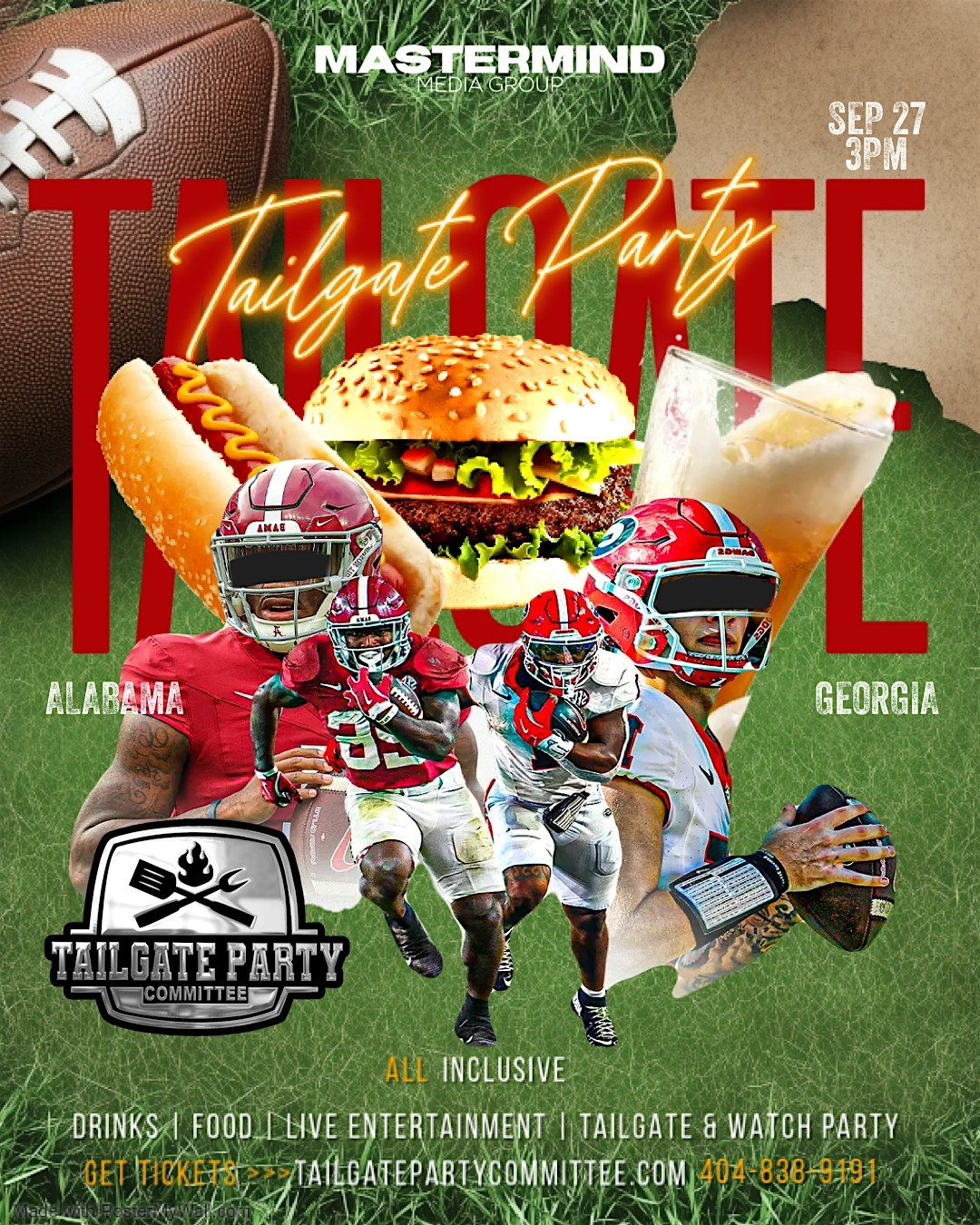 ALABAMA VS GEORGIA TAILGATE PARTY, 27 September | Event in Athens | AllEvents