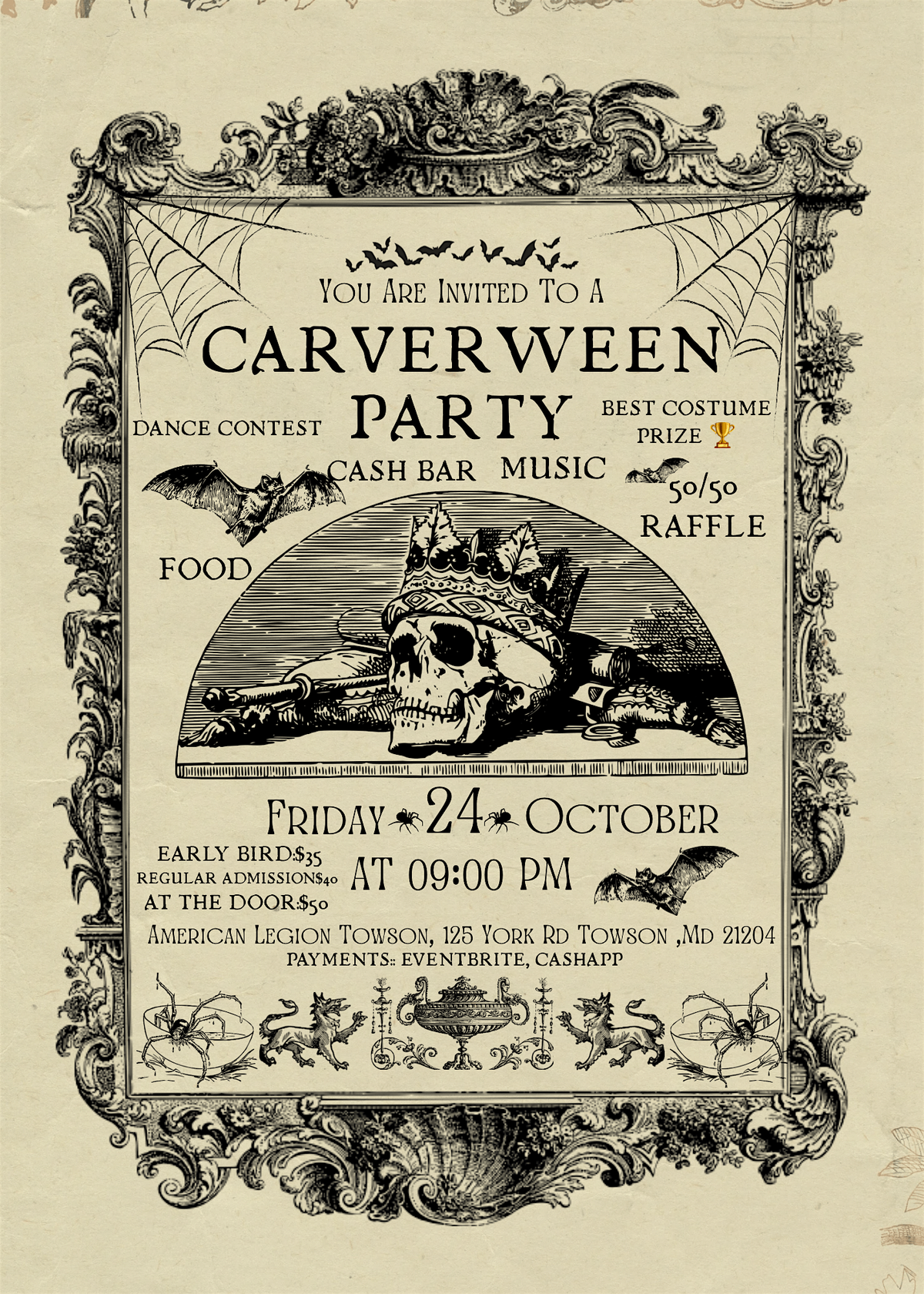 CARVERWEEN, 24 October | Event in Towson | AllEvents