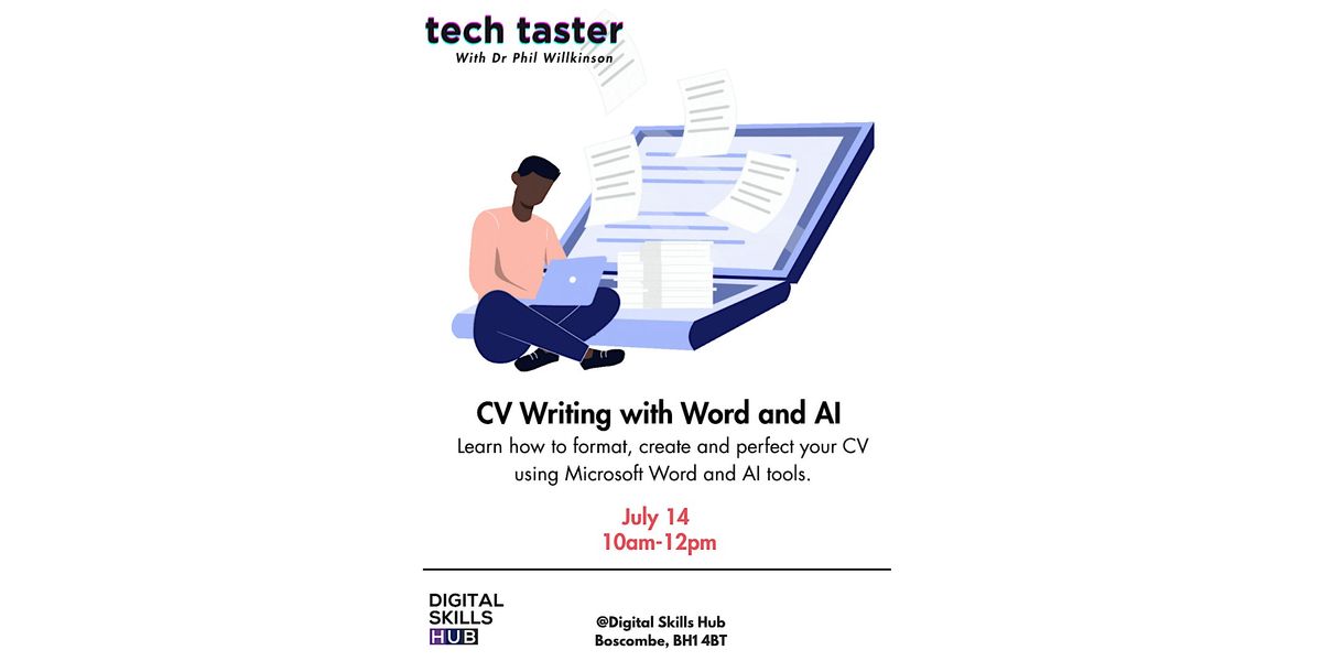 Tech Taster - CV Writing with Word and AI, 14 July | Event in Boscombe | AllEvents