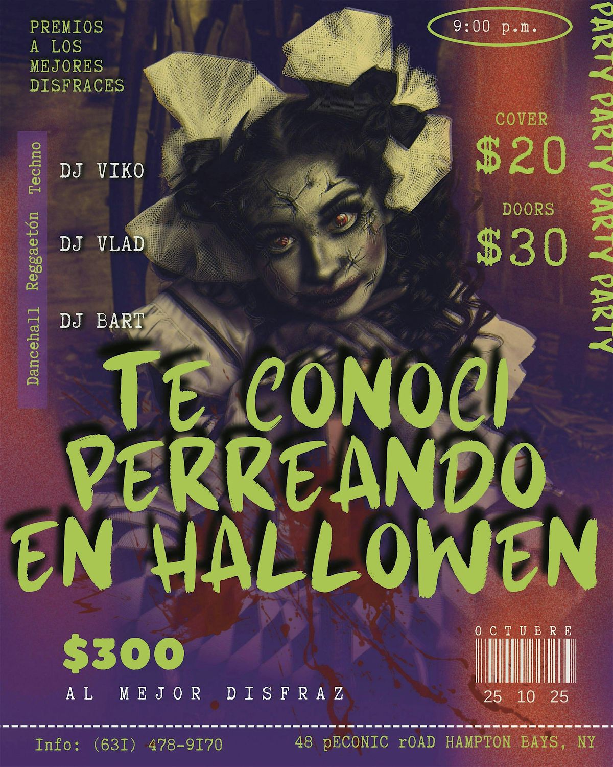 TE CONOCI PERREANDO EN HALLOWEN, 25 October | Event in Hampton Bays | AllEvents