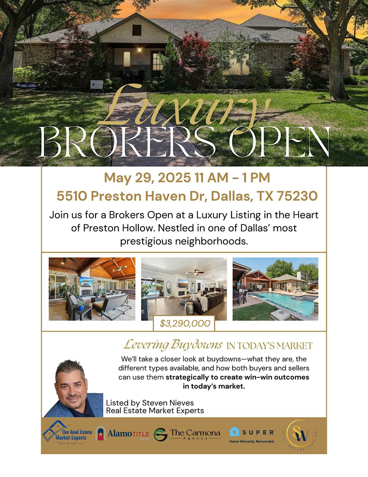 Luxury Brokers Open in Preston Hollow, 29 May | Event in Dallas | AllEvents