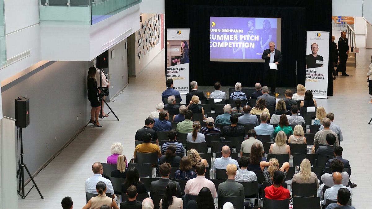 Dunin-Deshpande Innovation Centre Regional Pitch Competition 2025, 3 October | Event in Kingston | AllEvents