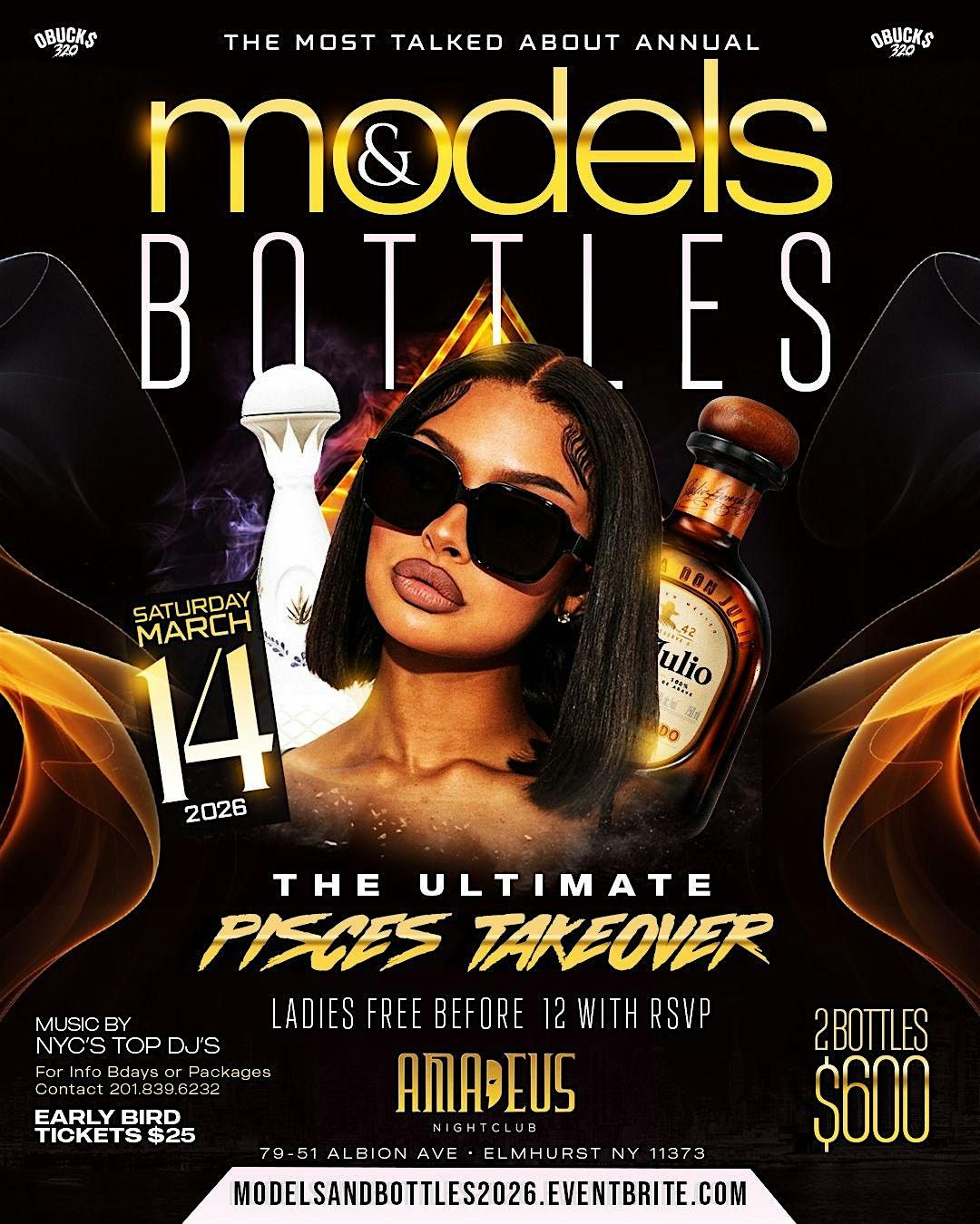 MODELS & BOTTLES 2026, 14 March | Event in Queens | AllEvents