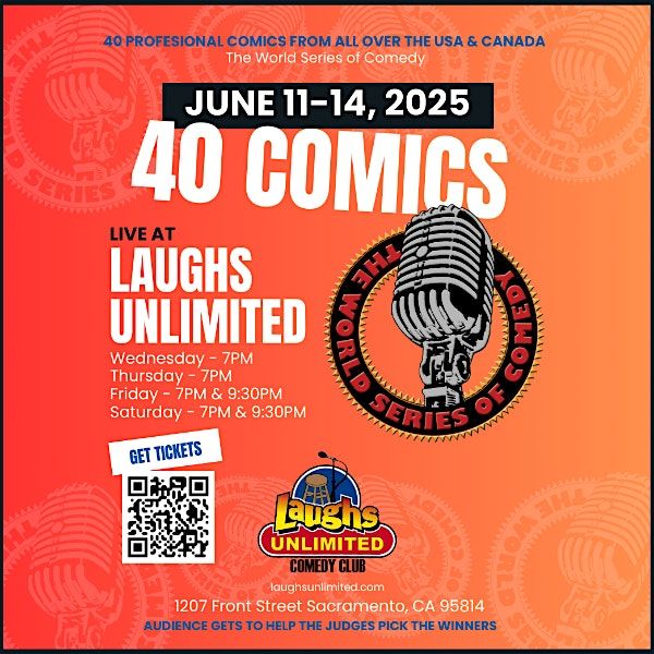 World Series of Comedy, 12 June | Event in Sacramento | AllEvents