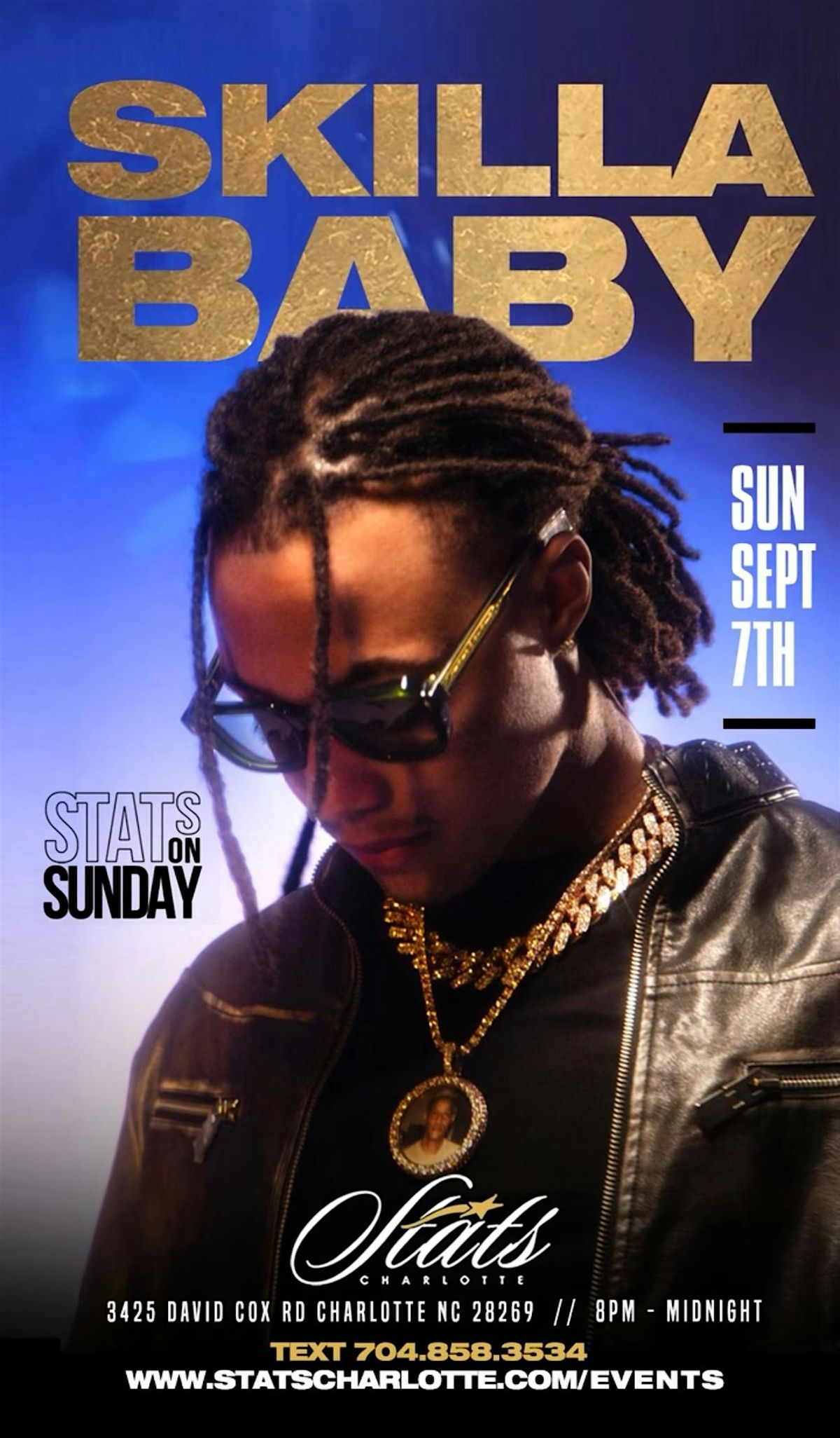 STATS ON SUNDAY | SKILLA BABY | SEPT 7, 2025 @ STATS Charlotte, 7 September | Event in Charlotte | AllEvents