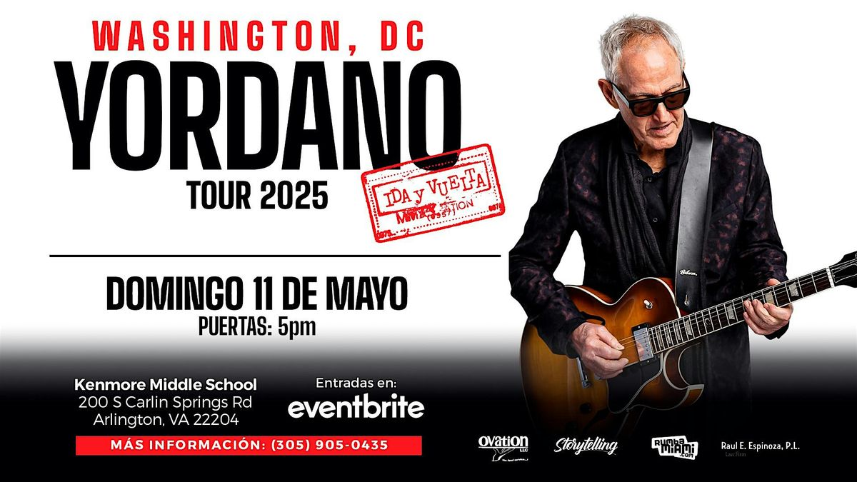 YORDANO y su banda, por primera vez, en Washington DC, 11 May | Event in Arlington | AllEvents