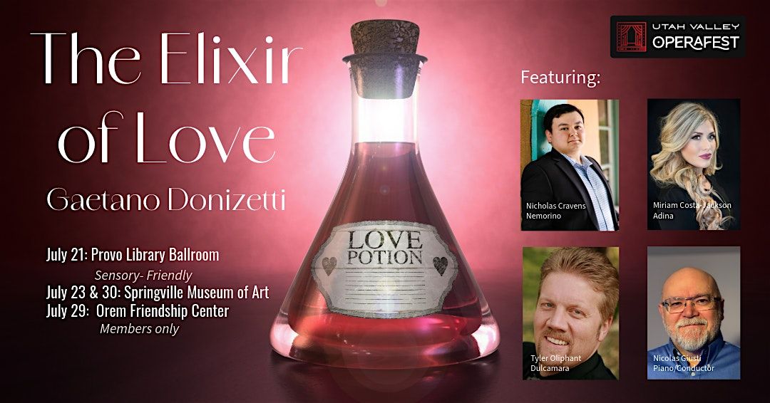 Donizetti's The Elixir of Love, 21 July | Event in Provo | AllEvents
