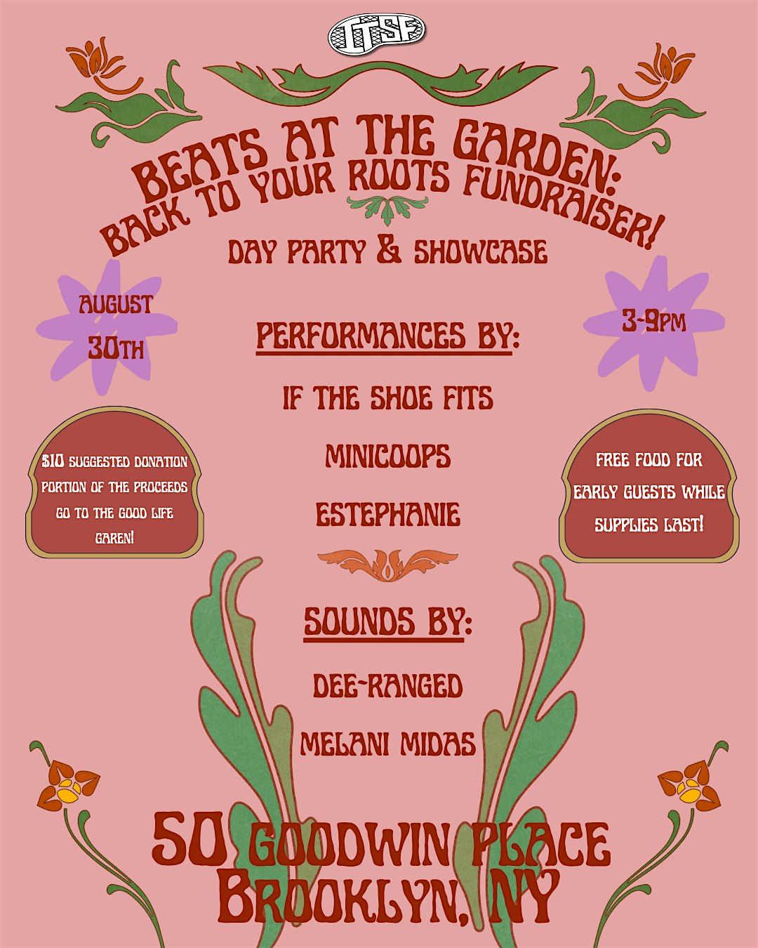 Beats at the Garden: Back to your Roots Fundraiser!, 30 August | Event in Brooklyn | AllEvents