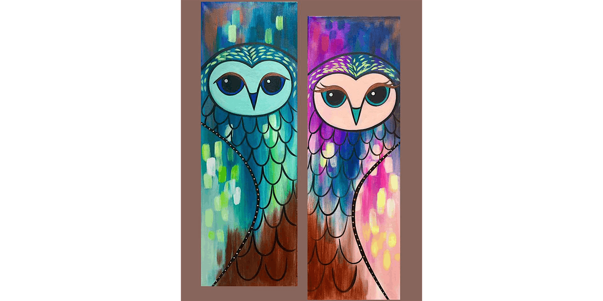 Opulent Owl Mates Date Night - Paint and Sip in Sacramento | Classpop!™, 16 August | Event in Elk Grove