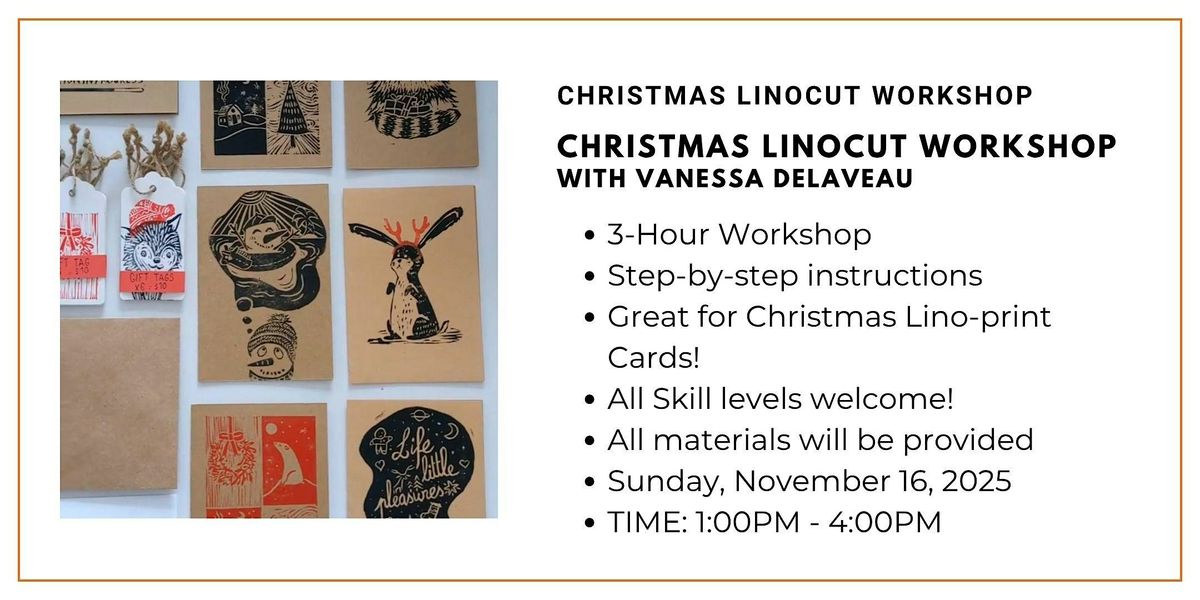 Weekend Christmas Linocut Workshop with Vanessa Delaveau | Event in Ottawa | AllEvents