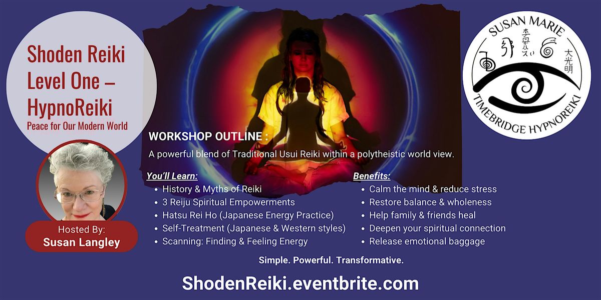 Shoden Reiki Level One – HypnoReiki, 12 October | Event in Sacramento | AllEvents