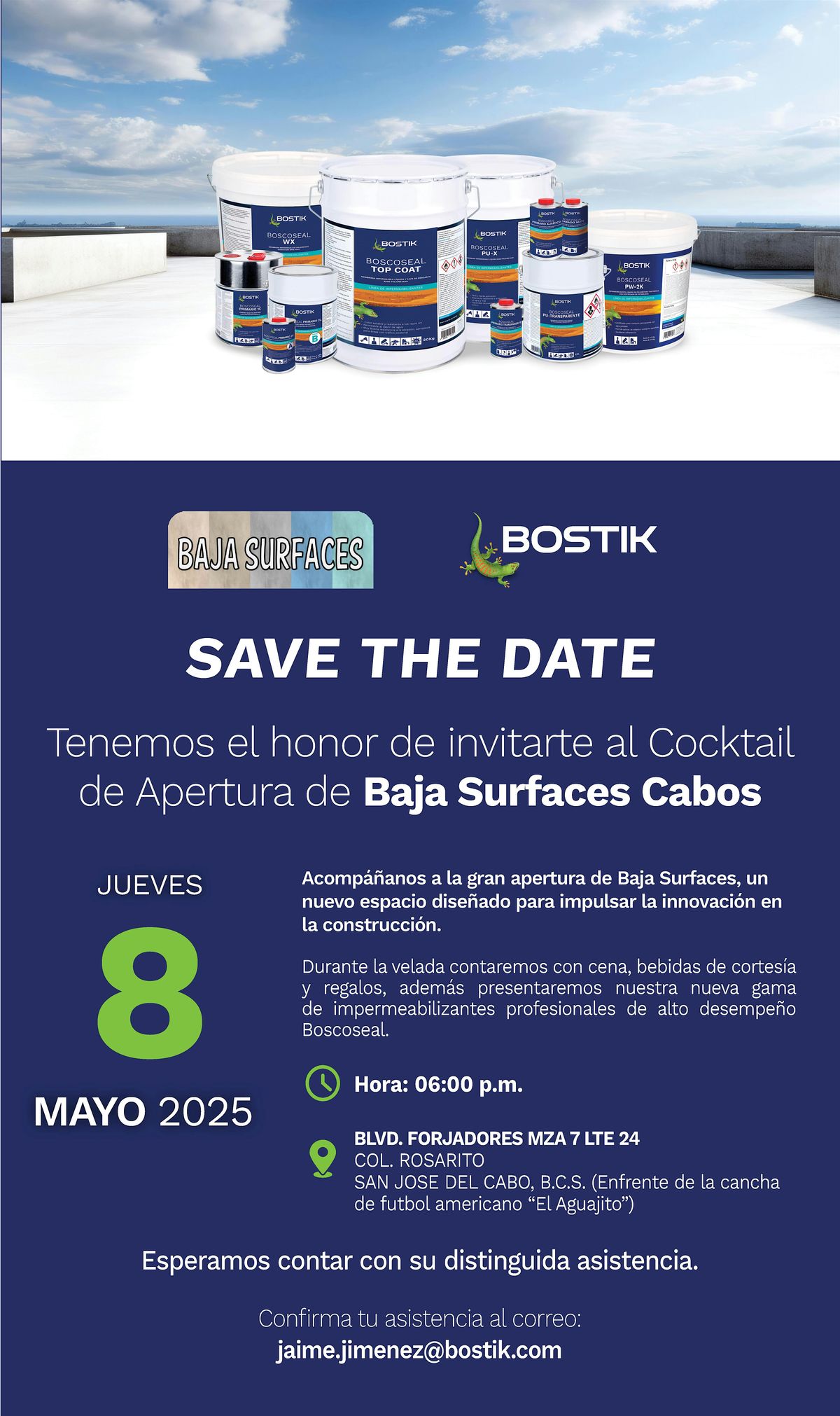 Gran Apertura Baja Surfaces y Bostik | Event in San José del Cabo | AllEvents