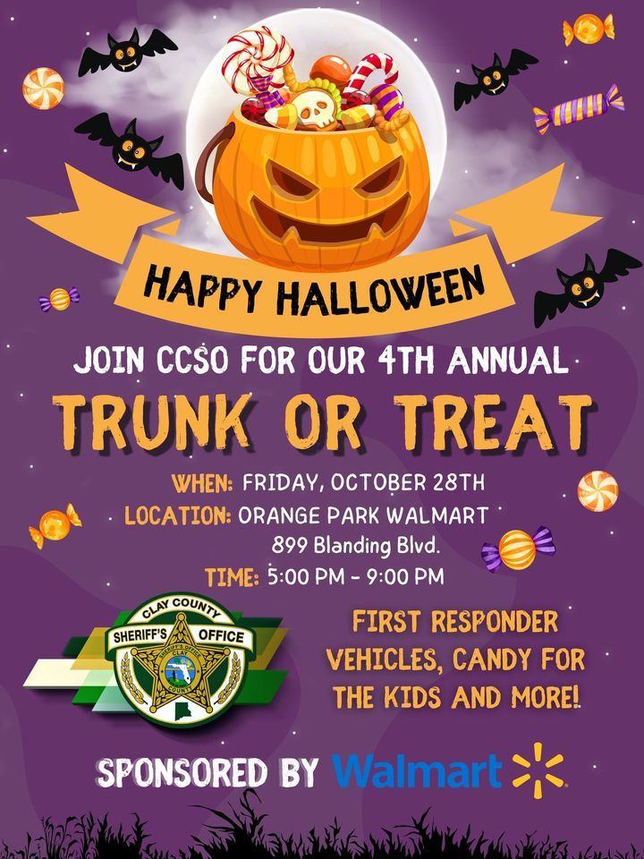 4th Annual Trunk or Treat, Walmart Orange Park Blanding Blvd