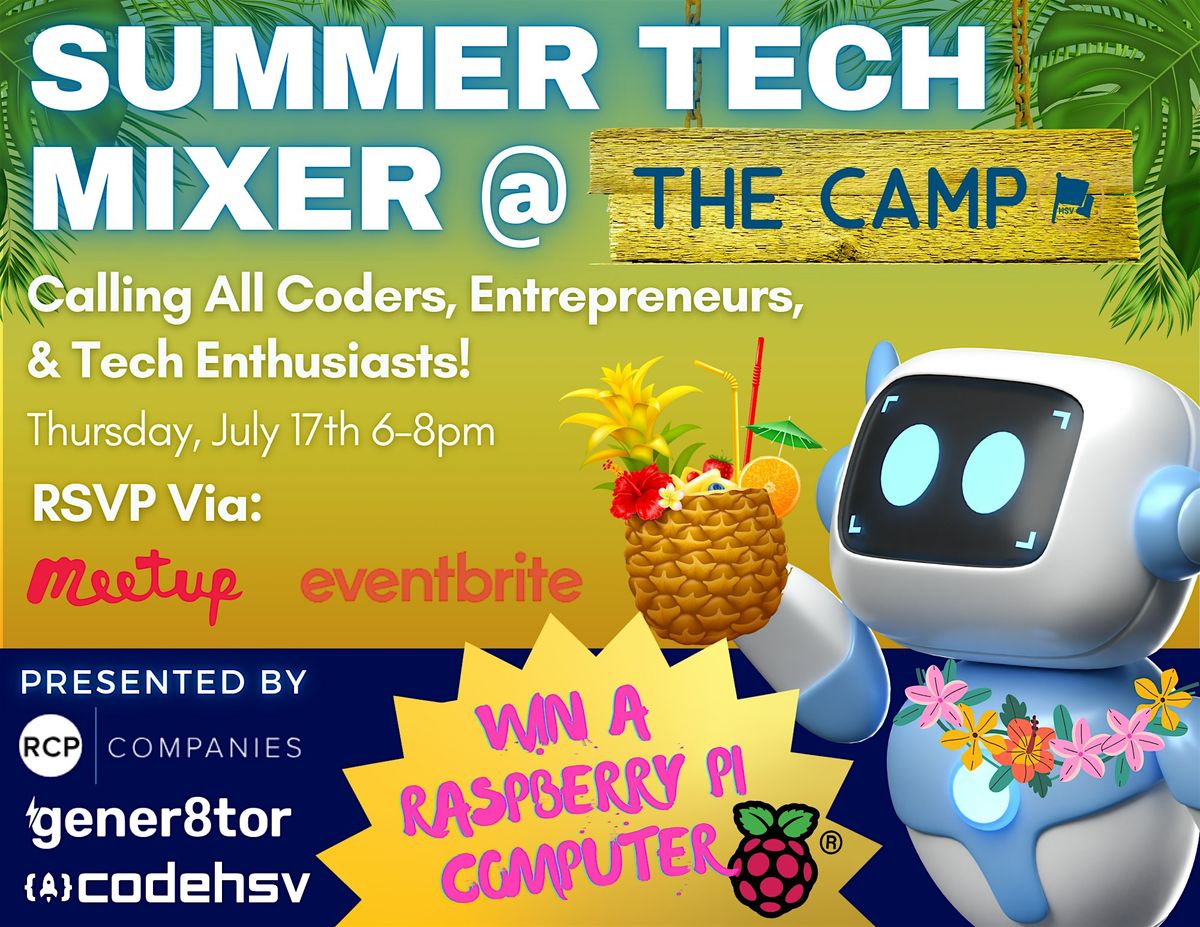 CodeHSV Summer Tech Mixer @ The Camp, 17 July | Event in Huntsville | AllEvents