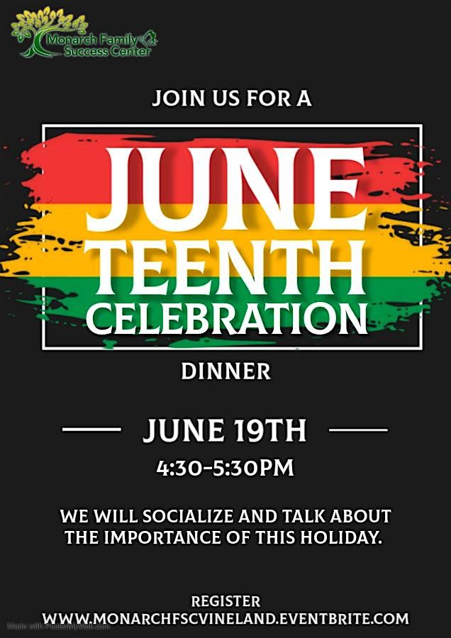 Juneteenth Celebration Dinner, 19 June | Event in Vineland | AllEvents