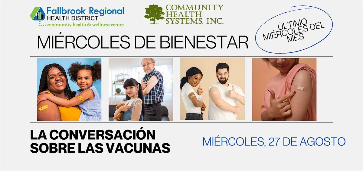 La conversación sobre las vacunas, 27 August | Event in Fallbrook | AllEvents