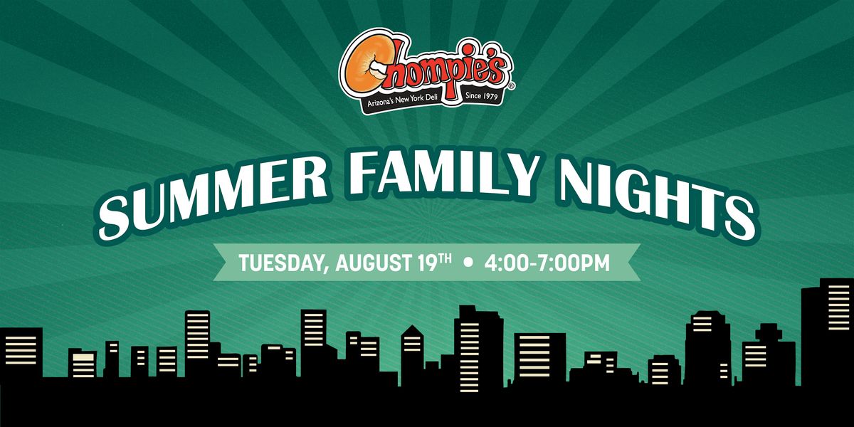 Chompie's Summer Family Nights - Chandler, 19 August | Event in Chandler | AllEvents