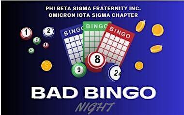 Omicron Iota Sigma Chapter Bad Bingo Fundraising Event, 23 August | Event in San Diego | AllEvents