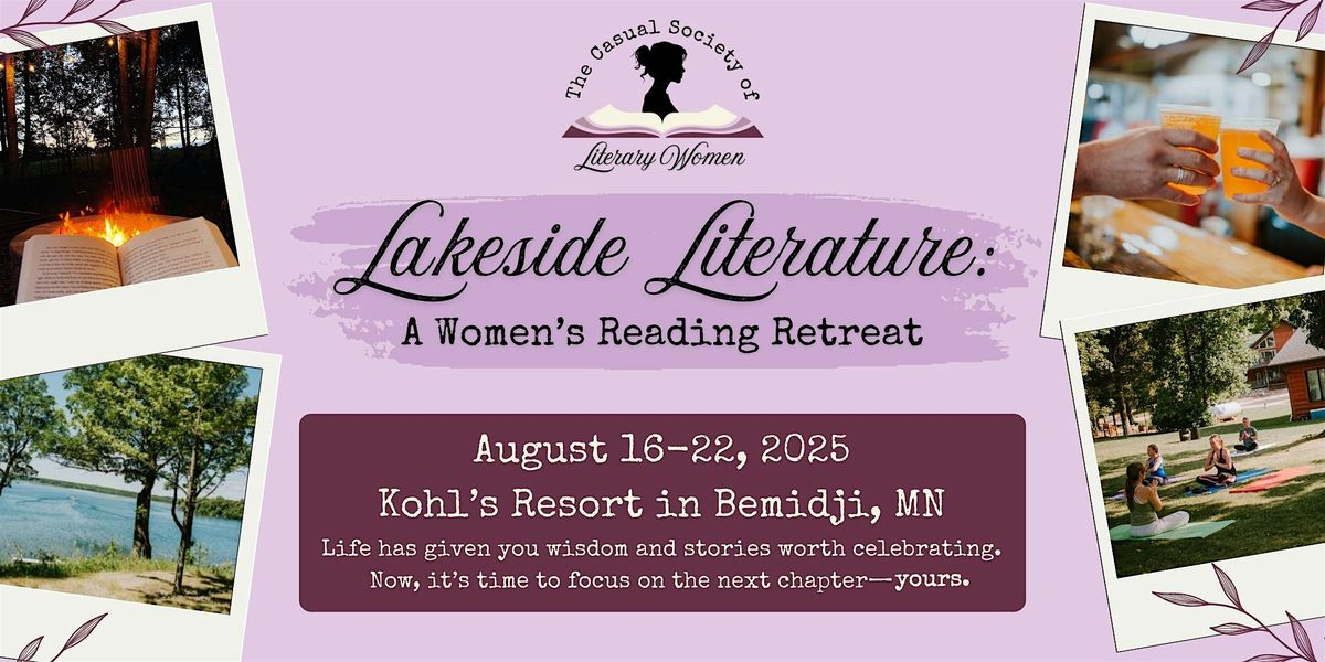 Lakeside Literature: A Women's Reading Retreat, 16 August | Event in Bemidji | AllEvents