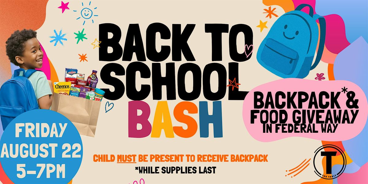 Back to School Bash at The Federal Way Commons Mall| The Table Church, 22 August | Event in Federal Way | AllEvents