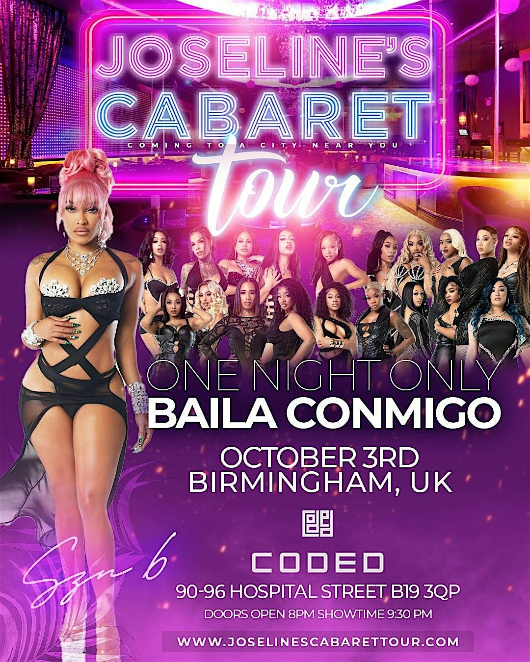 AUSTIN- JOSELINES CABARET TOUR BAILA CONMIGO, 7 December | Event in Austin | AllEvents
