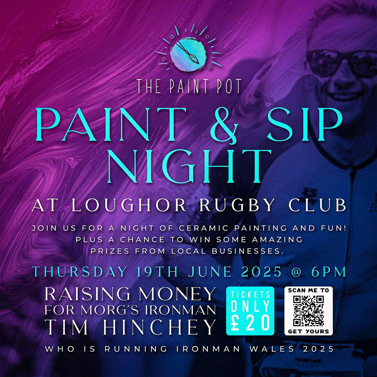 Paint and Sip for Tim’s Triathlon for Morgan’s Army, 19 June | Event in Gorseinon | AllEvents