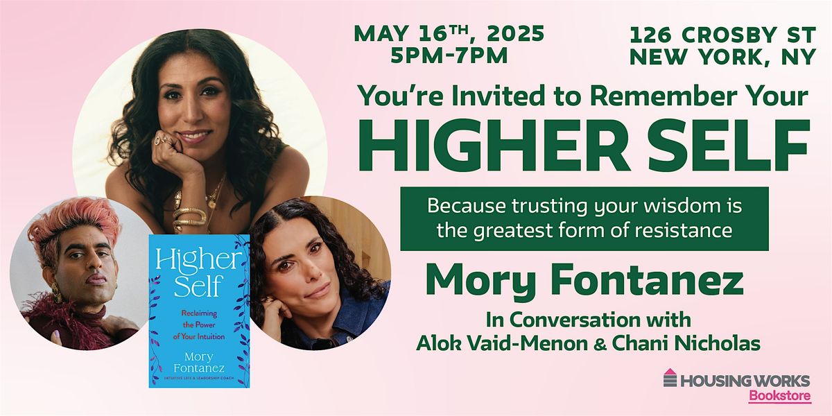 Book Launch: Higher Self | Mory Fontanez, 16 May | Event in New York | AllEvents