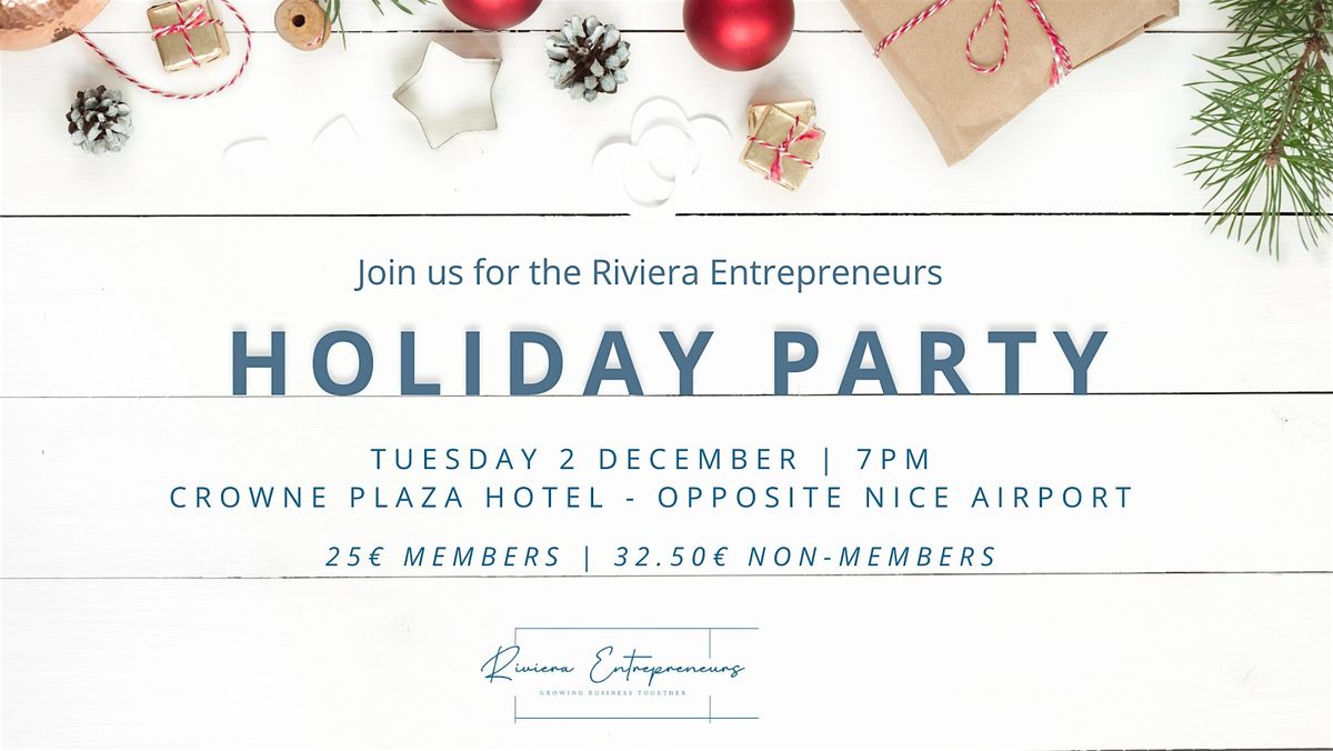 Office Holiday Party for English speaking businesses & entrepreneurs, 2 December | Event in Nice | AllEvents