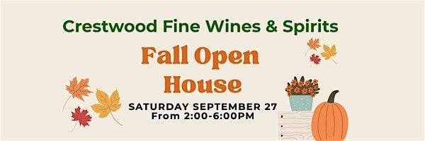 Crestwood Fine Wines & Spirits Fall Open House, 27 September | Event in Edmonton | AllEvents