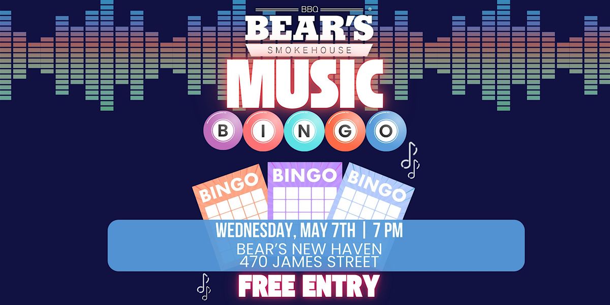 Music Bingo at Bear's Smokehouse - New Haven, 7 May | Event in New Haven | AllEvents