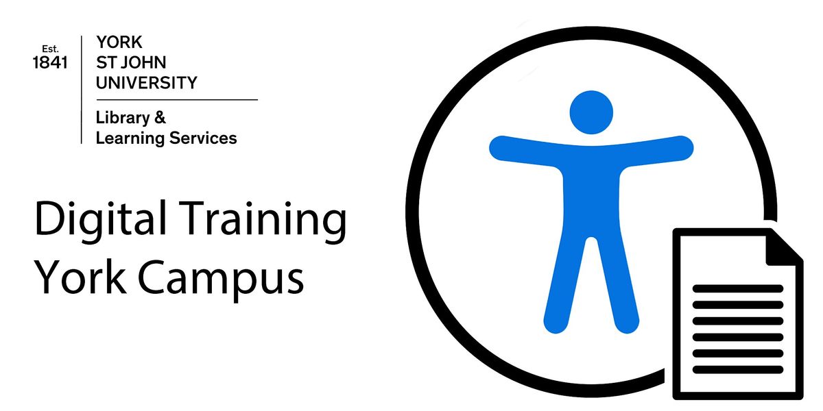 Acc1: Accessible Documents (Mon 20 Oct 2025 11:00-12:00) - York FT208, 20 October | Event in York | AllEvents