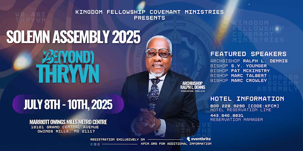 Kingdom Solemn Assembly, 8 July | Event in Owings Mills | AllEvents