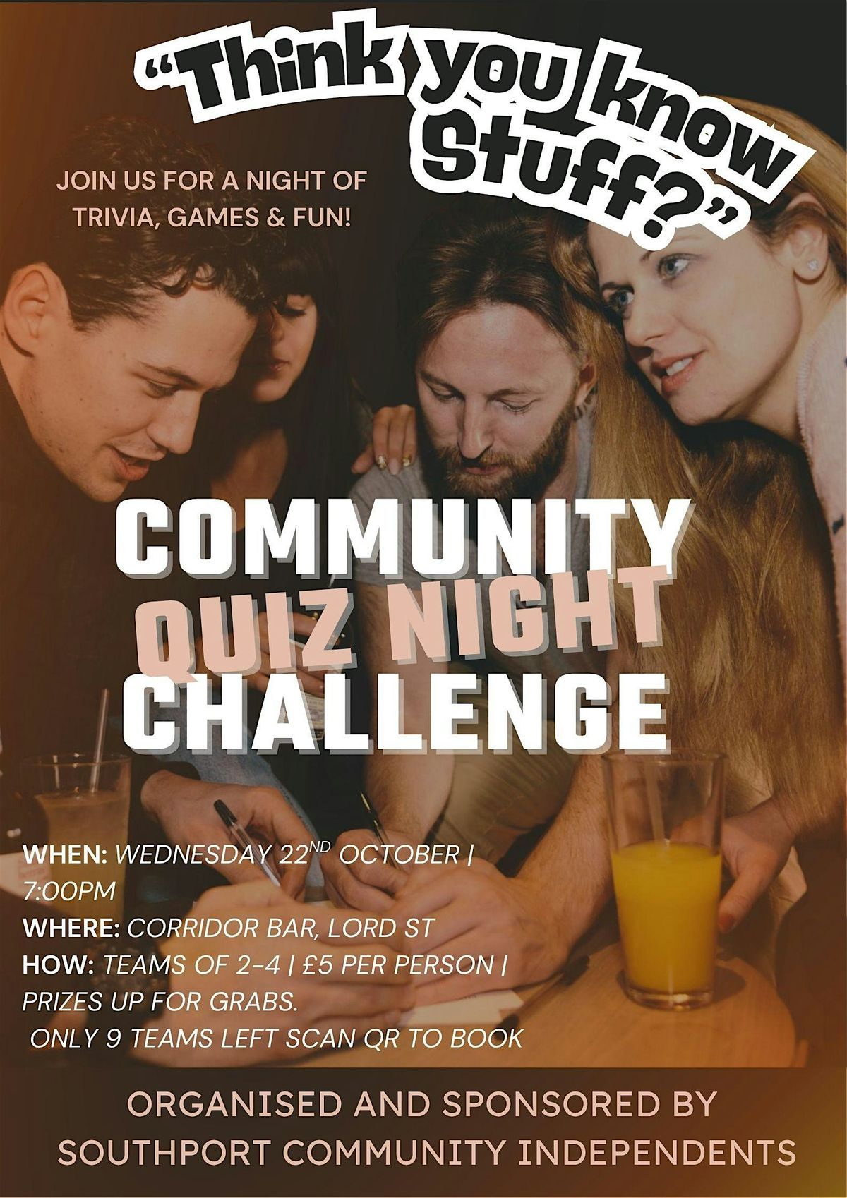 Southport Community Independents Quiz, 22 October | Event in Southport | AllEvents