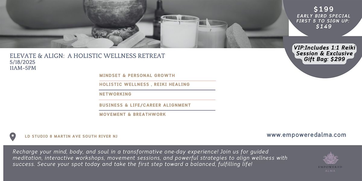 Elevate & Align: A Holistic Wellness Retreat, 10 May | Event in South River | AllEvents