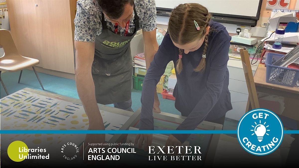 Printmaking with Double Elephant at South Molton Library, 29 October | Event in South Molton | AllEvents