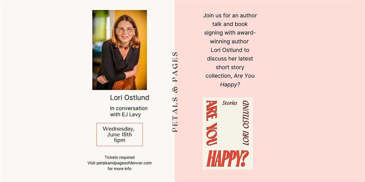 Lori Ostlund Author Talk at Petals & Pages, 18 June | Event in Denver | AllEvents
