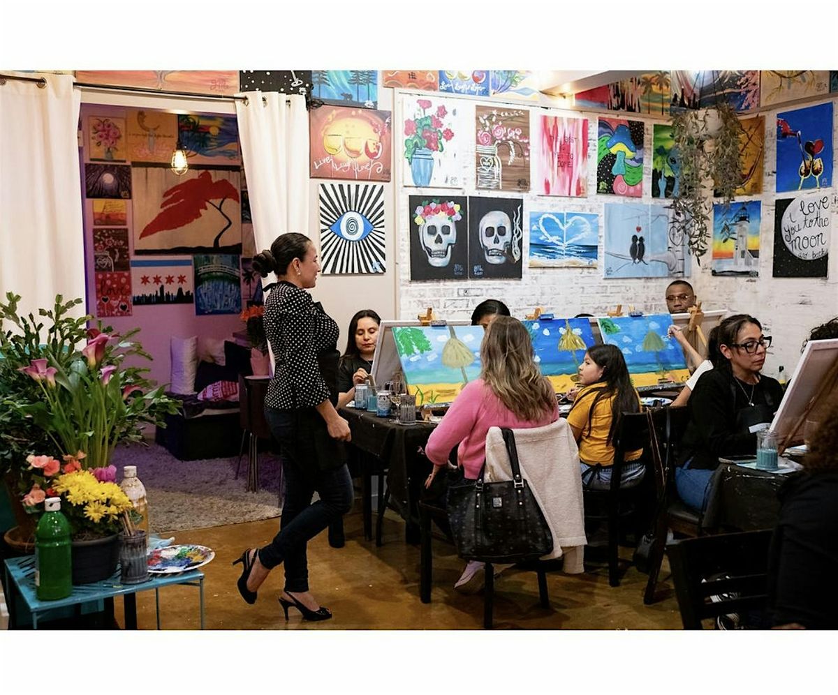 Orange Skies Sip and Paint, 11 October | Event in Chicago | AllEvents