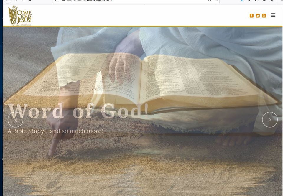 COME LORD JESUS BIBLE STUDY visual data 8