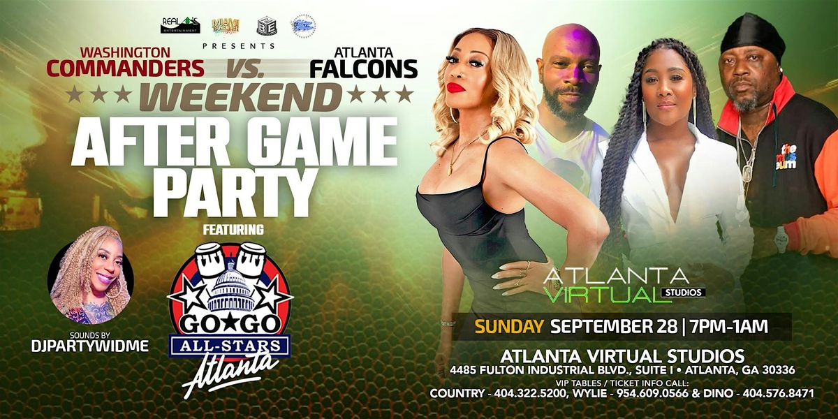 Commanders vs Falcons  After Game Party featuring GoGo Allstars, 28 September | Event in Atlanta | AllEvents