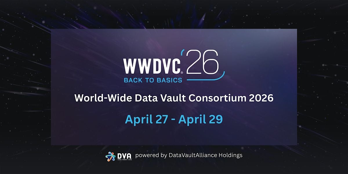 WWDVC-2026 US, Data Vault Conference, 27 April | Event in Stowe | AllEvents