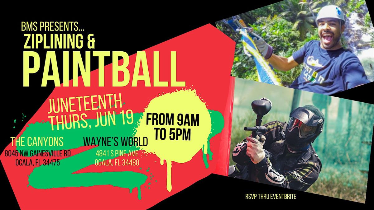 BMS Presents...Ziplining & Paintball, 19 June | Event in Ocala | AllEvents