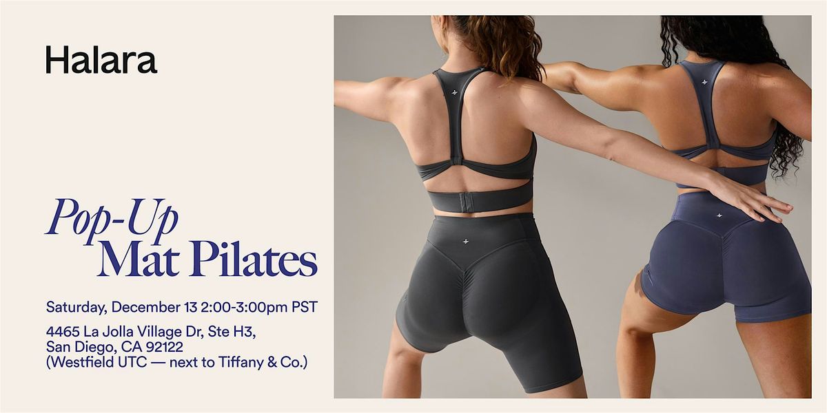 Halara Pop-Up Mat Pilates, 13 December | Event in San Diego | AllEvents