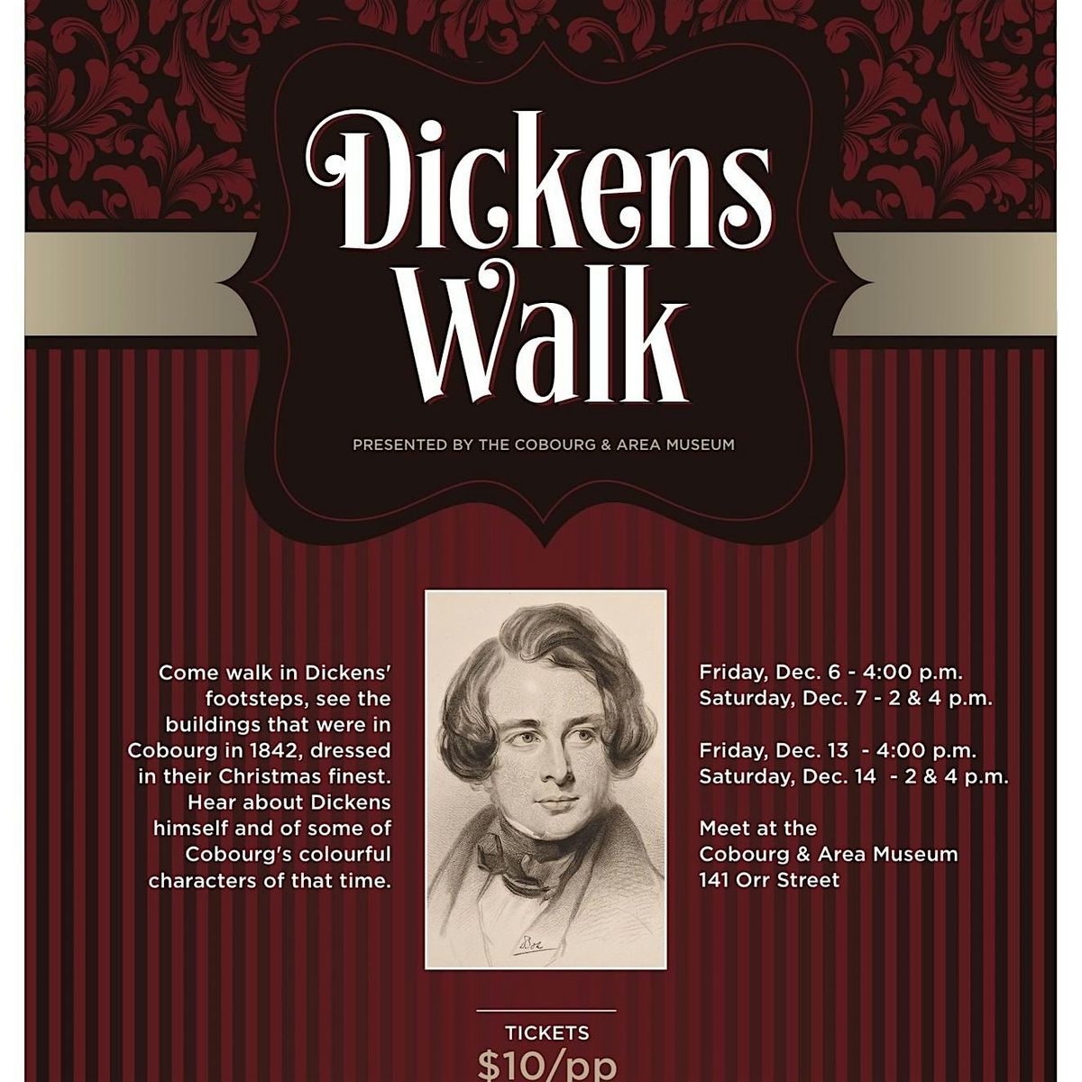 Dickens Walk, 5 December | Event in Cobourg | AllEvents