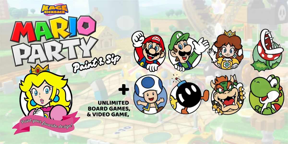Jersey City - Mario Themed  Paint & Sip | Retro Arcade & Fountain Drinks!, 26 June | Event in Jersey City