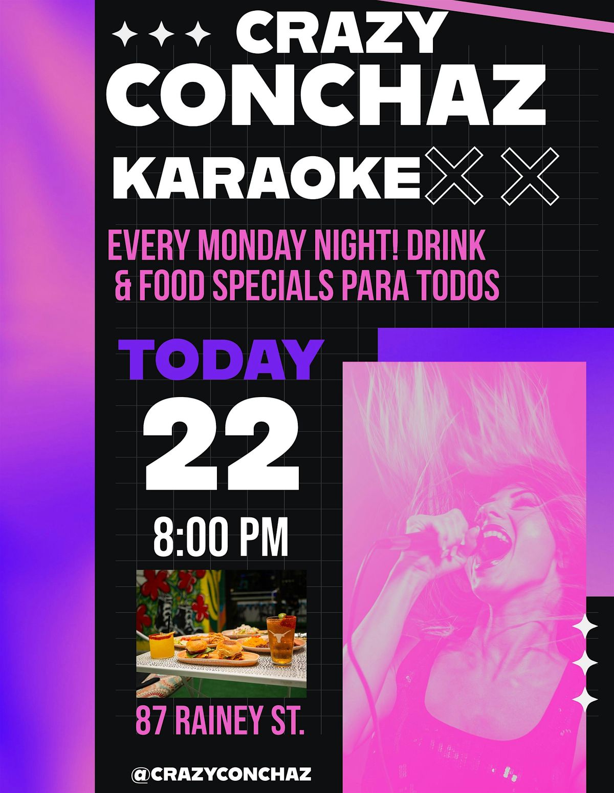 Karaoke Mondays at Crazy Conchaz | Event in Austin | AllEvents