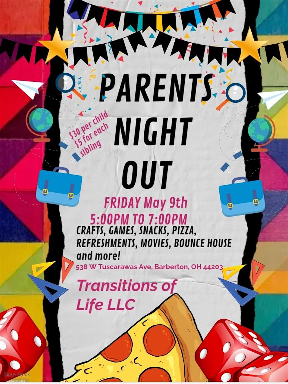 Parents Night Out, 28 May | Event in Barberton | AllEvents
