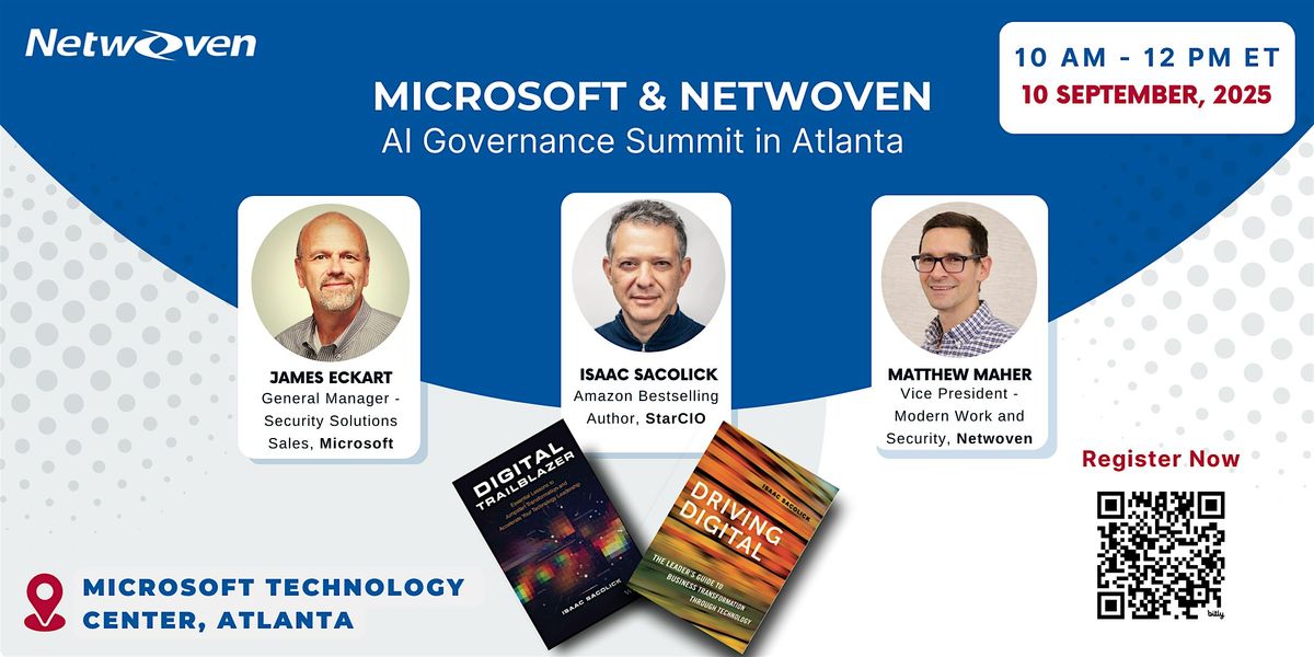 Microsoft & Netwoven AI Governance Summit in MTC, Atlanta, 10 September | Event in Atlanta | AllEvents